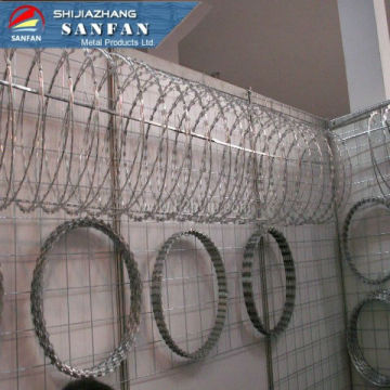 Electric razor barbed wire