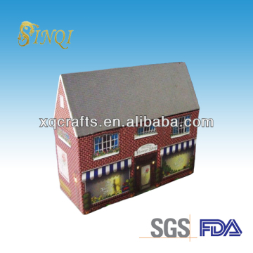 Christmas house shape wholesale gift sweet box