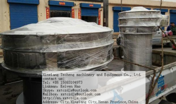 Rotary vibrating screen sandblasting surface