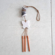 stone Wind Chime, Natural Beach Stone Windchime, Windchimes /stone wind bells