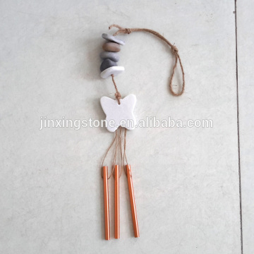 stone Wind Chime, Natural Beach Stone Windchime, Windchimes /stone wind bells