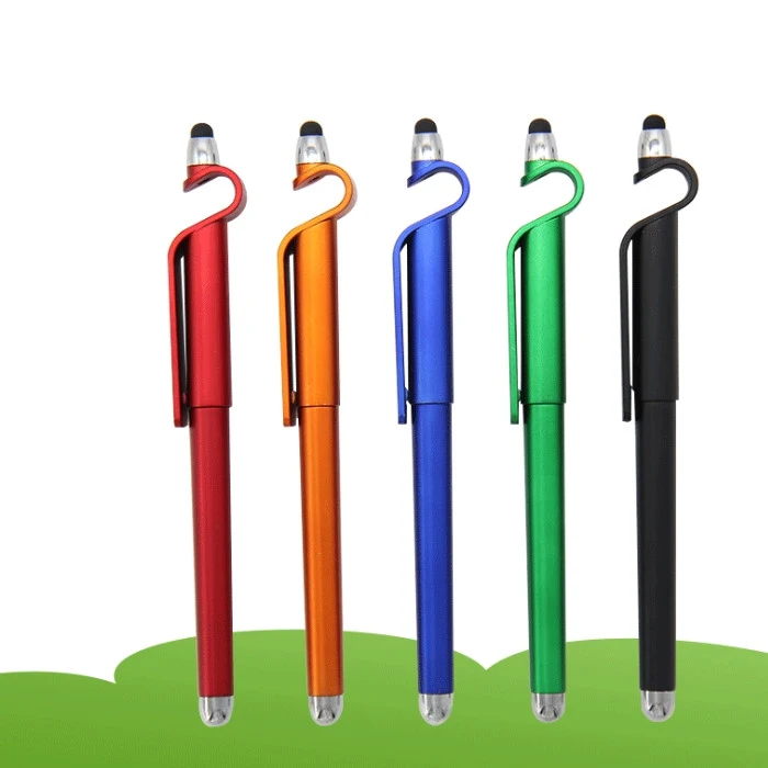 Promotional Mobile Touch Phone Holder Ball Pen with Logo OEM