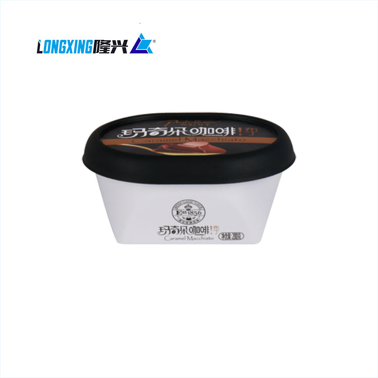 color printed IML in mold label printing for plastic PP pudding jelly cup