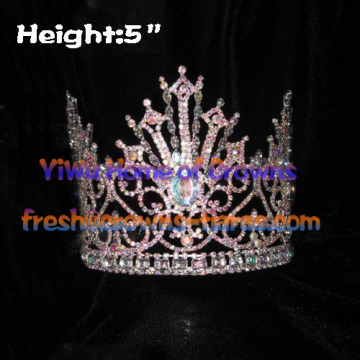 Unique Pageant Crowns With AB Clear Diamond