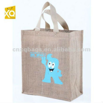 Eco-friendly jute bag logo