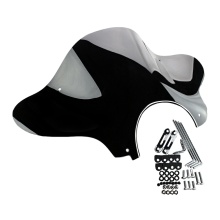 Modified Universal Windscreen for Cruiser Motorcycles with Mounting Kit