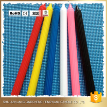 Quick Delivery Logo Printed bright romantic wedding colored candle