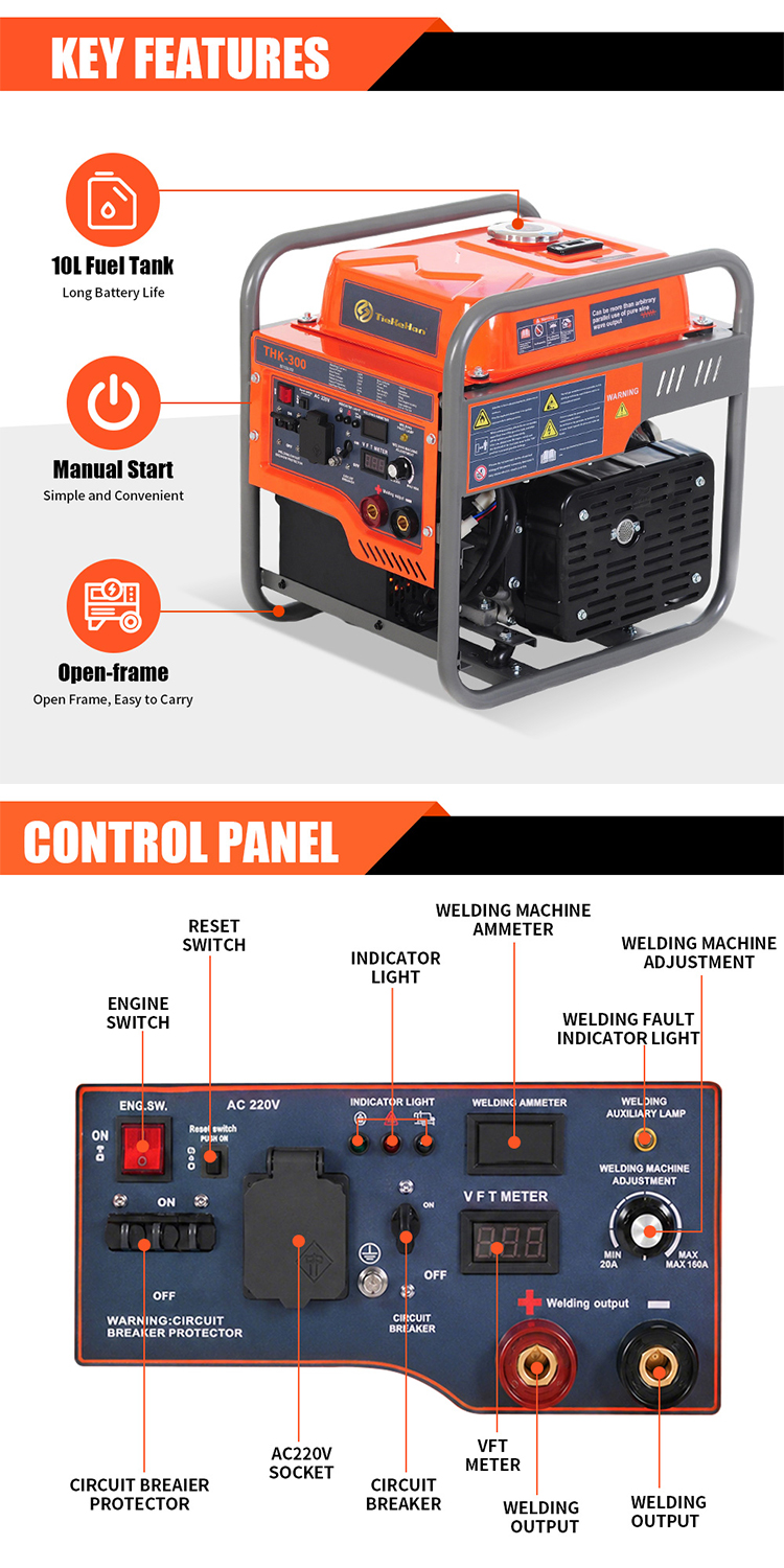 Generadores de soldador TKH-300(8) TKH-300 Welder Generators(8)