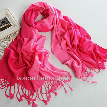 Acrylic warm rose shawl rayon scarf