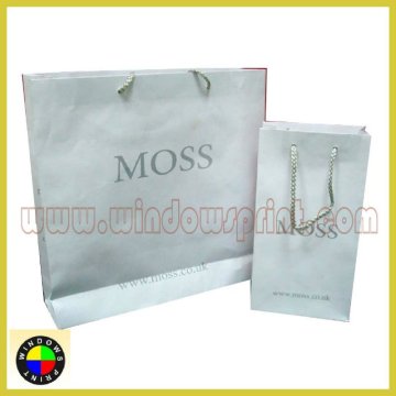 Handmade White Craft Paper Bag,printed paper bag