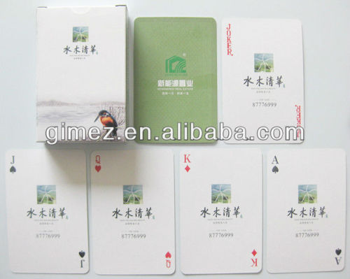 Advertising playing cards,top quatity