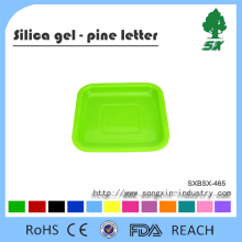 Square Shape Food Silicone Tray/Plate/Disk