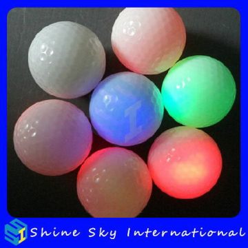2014 Unique Plastic Glowing Led Golf Ball