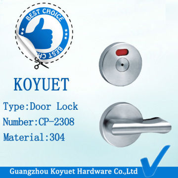 High Quality China Steel 304 Indicator Handle Bathroom Door Lock