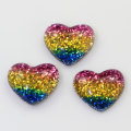 Various Shape Heart Star Round Flatback Resin Charms Colorful Beads For Handmade Craft Decor Clothes Room Ornaments