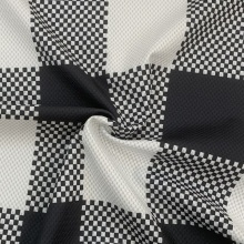 Warp Knited Print Plaid