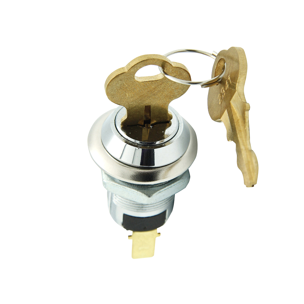 Tubular Electric Keylock 19mm Key Swicthes