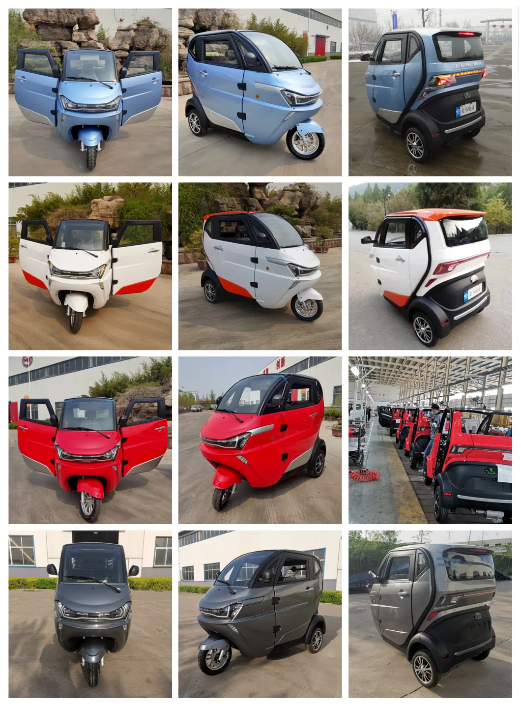EEC L2e Approval Mini Enclosed Electric Tricycles for Europe Market