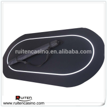 36*72inch Black Sure Stick Oval Poker Table Rubber Mat