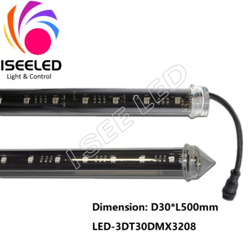 Plafoniera discoteca rgb color dmx 3d tube