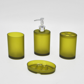 4pcs/set olive oval shape ABS plastic bath set