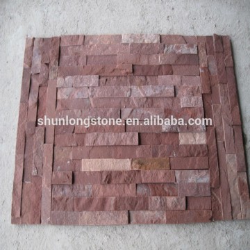 Red culture stone,Red wall cladding,Red stone cladding