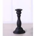 Glass Matt Black Twist Candle Stick Holder