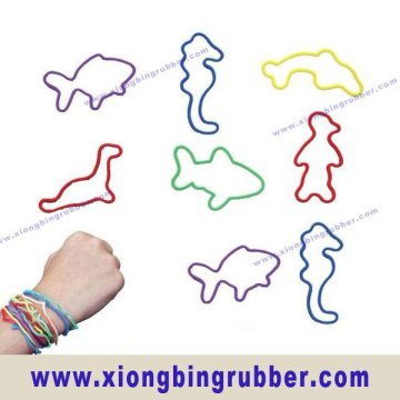 Animal silicone rubber band