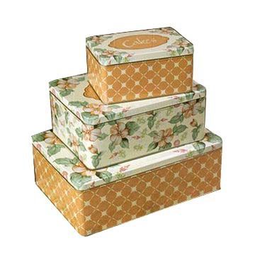 Tin Box Sets for Cakes and Biscuits