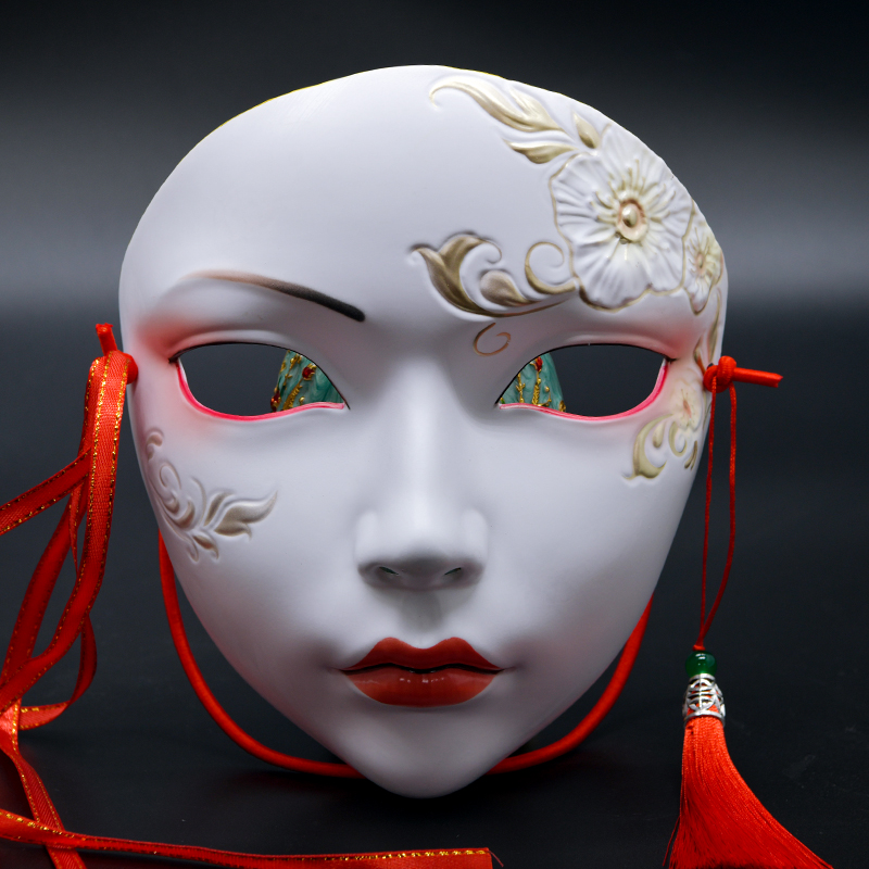 Máscara Antiga Cosplay Estilo Hanfu Hanfu Style Cosplay Ancient Mask