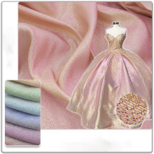 Popular Shine Double Color Silk Lurex Fabric: A Luxurious Option for Stage Wedding Dresses