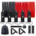 Benutzerdefiniertes Logo 11 PCS Fitness Widerstandsbandsatz