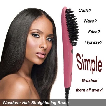 Hair Electric Straightener Ceramic Brush