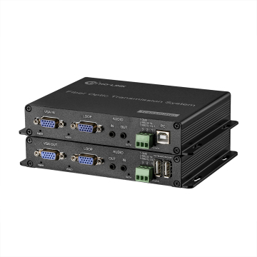VGA Video Fiber Converters Uncompressed with Data/KVM Support