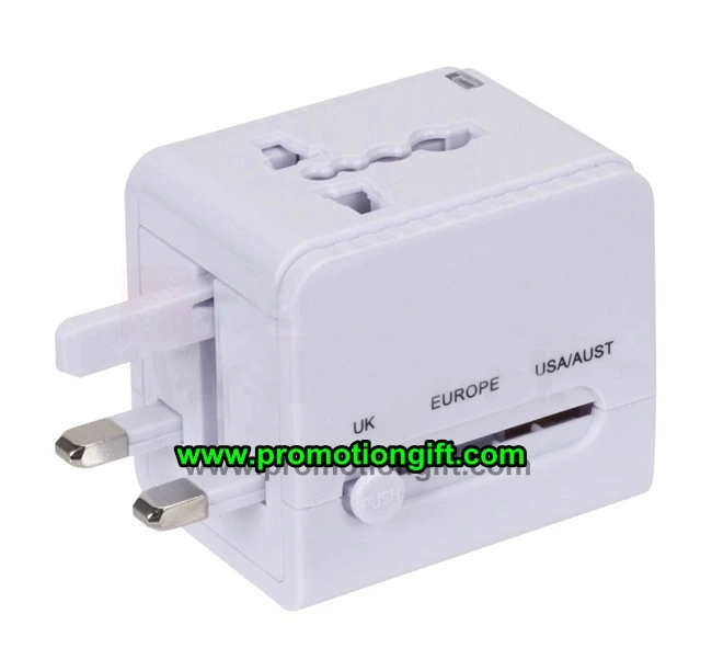 Universal USB plug travel adapter