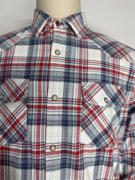 Men's Lined Plaid Flannel Top