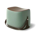 Modern designer leather fancy ottoman stool