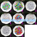 8MM Round Acrylic Plastic Alphabet Letter Ball Beads Charms