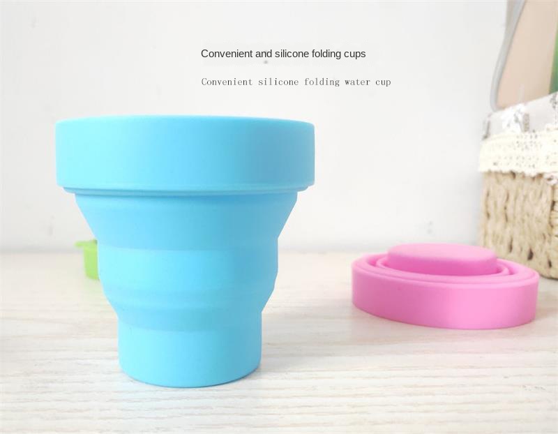 Outdoor High Quality Custom Silicone Collapsible Coffee Cup Retractable Foldable Coffee Cup Silicone Cup For Travel