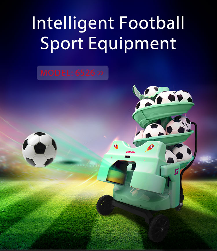 Siboasi S6526 Pengilang Bola Sepak atau Bola Sepak Bermain Robot Menembak Mesin untuk Kejurulatan