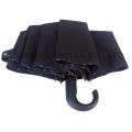 Hitam Mens Folding Payung Windproof Hook Handle