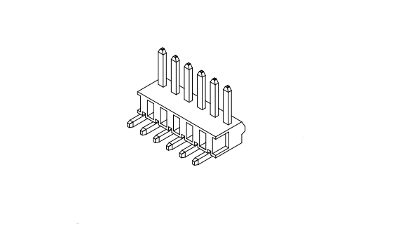 2,50 mm tonhöjd 180 ° Wafer Connector Series AW2504RA-XP