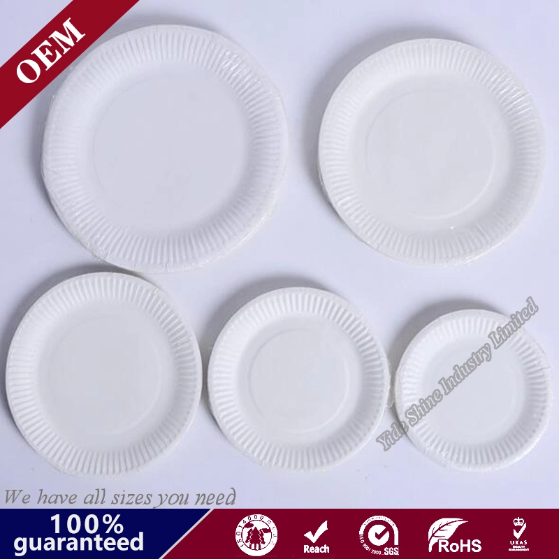 Food Grade Natural Material Restaurant Party Disposable 6 Inch Paper Plate