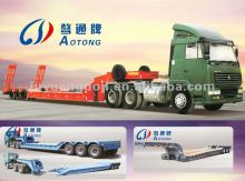 large construction machinery transportion semi trailer with detachable goseneck