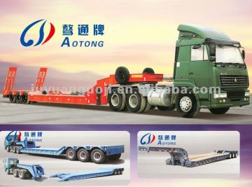 large construction machinery transportion semi trailer with detachable goseneck