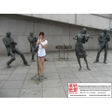 Escultura de bronce del gran jardín