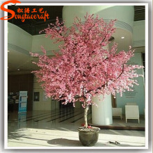 Light pink color of silk artificial cherry blossom trees cherry trees