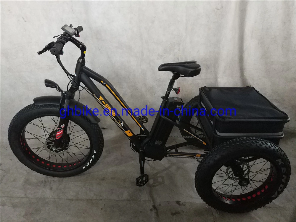 Electric Tricycle Adults Three Wheel Fat Tire Electric Cargo Bike