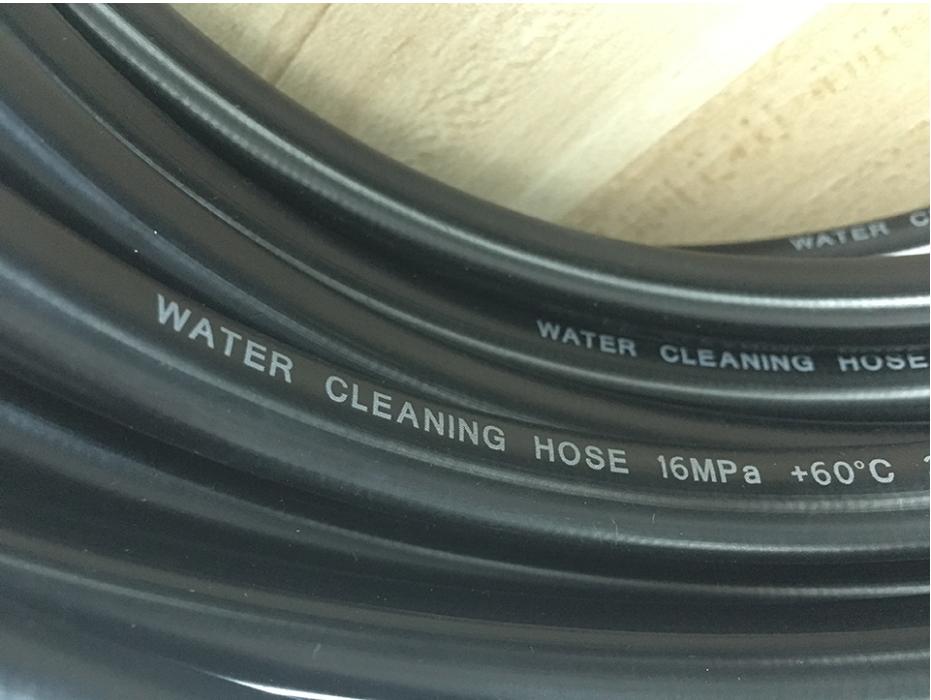 Precio barato Alta presión 15 metros Manguera de limpieza de agua Manguera de tubería de PVC termoplástica negra para lavado de automóviles