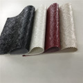 Tela de cuero sintético sintético de PVC para cubiertas de muebles